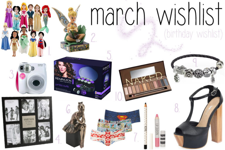 March/Birthday Wish-list!